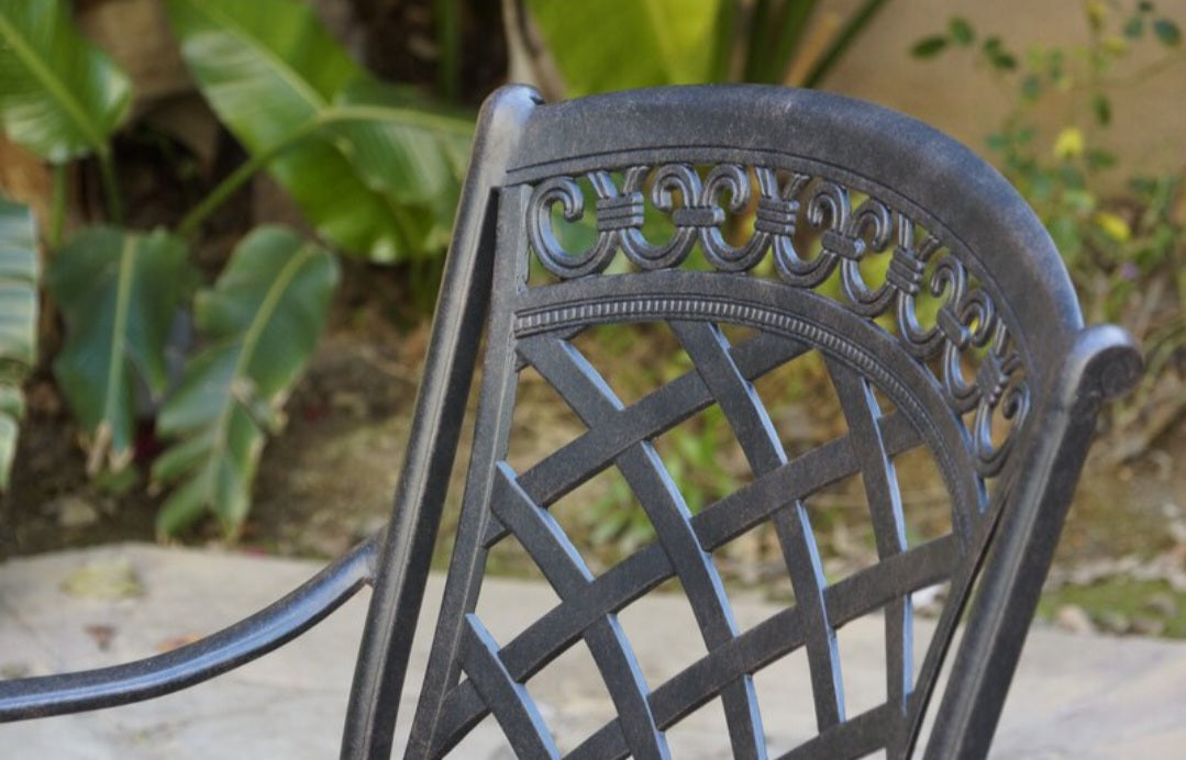 Set Of 4 Patio Outdoor Patio Chair With Cushions Stacking Table Not In