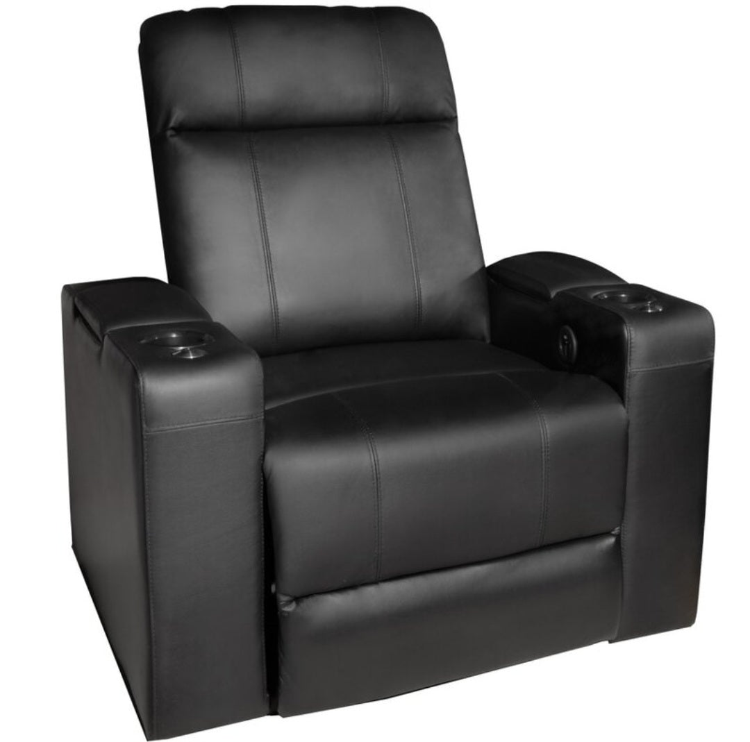 Valencia Italian Leather Home Theatre Chair Recliner Black New With Cu