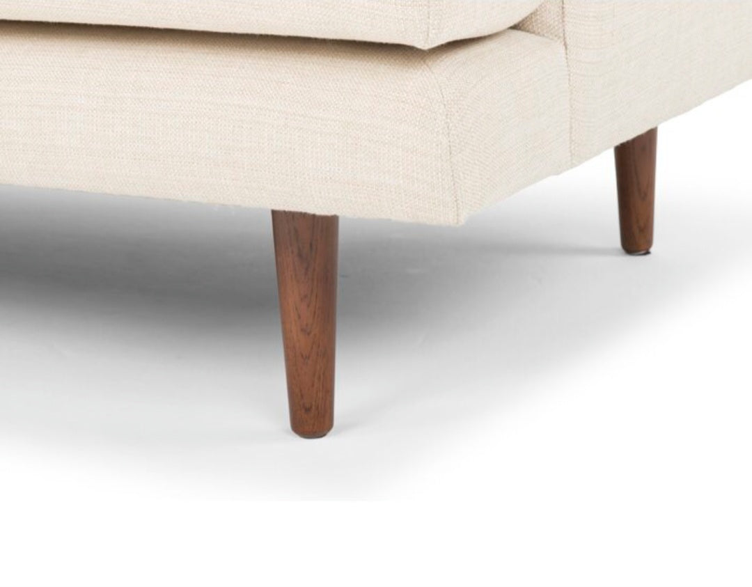 Mid Century Modern 84" Recessed Arm Sofa Couch Comfortable Durable Qua