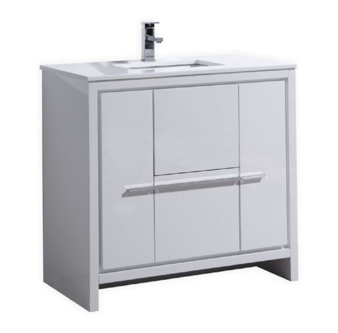 35'' Freestanding Bathroom Vanity Single Sink / Drawer Storage