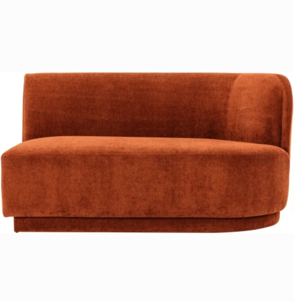 Moe's Designer 59.5" Mid Century Modern Armless Modular Sofa Couch Quality Furniture Durable New Right Orientation