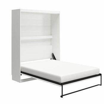 Queen Size Murphy Wall Bed In White Finish New In Box Hidabed Mattress Not Included Bedroom Furniture
