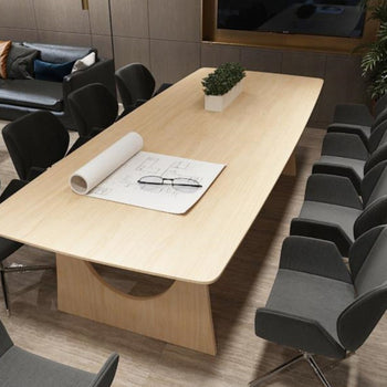 Modern 106" Solid Pine Wood Dining Meeting Table Brand New Natural Finish Beautiful Home Or Office