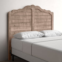 Headboard Full / Double Size Bed Solid Pine Wood Construction Antique Chalk Finish Durable Brand New