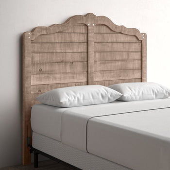 Headboard Full / Double Size Bed Solid Pine Wood Construction Antique Chalk Finish Durable Brand New