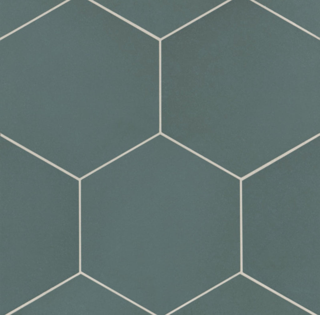 10" x 11.5" Porcelain Hexagon Wall / Floor Tile Brand New 36 Tiles Covers 21.52 Sq Feet Waterproof New