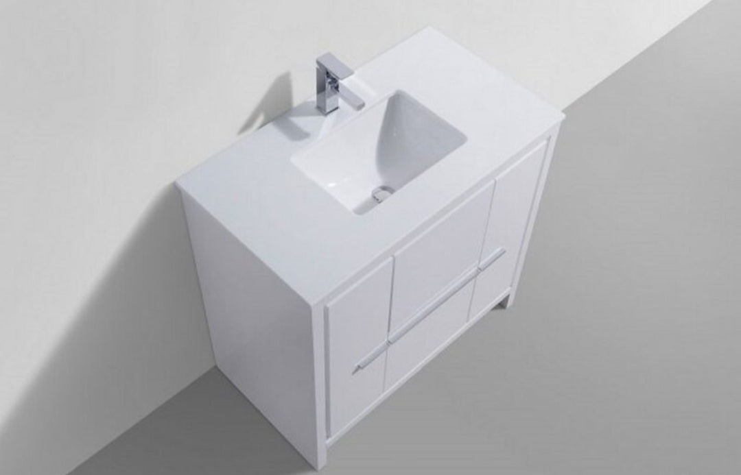 35'' Freestanding Bathroom Vanity Single Sink / Drawer Storage