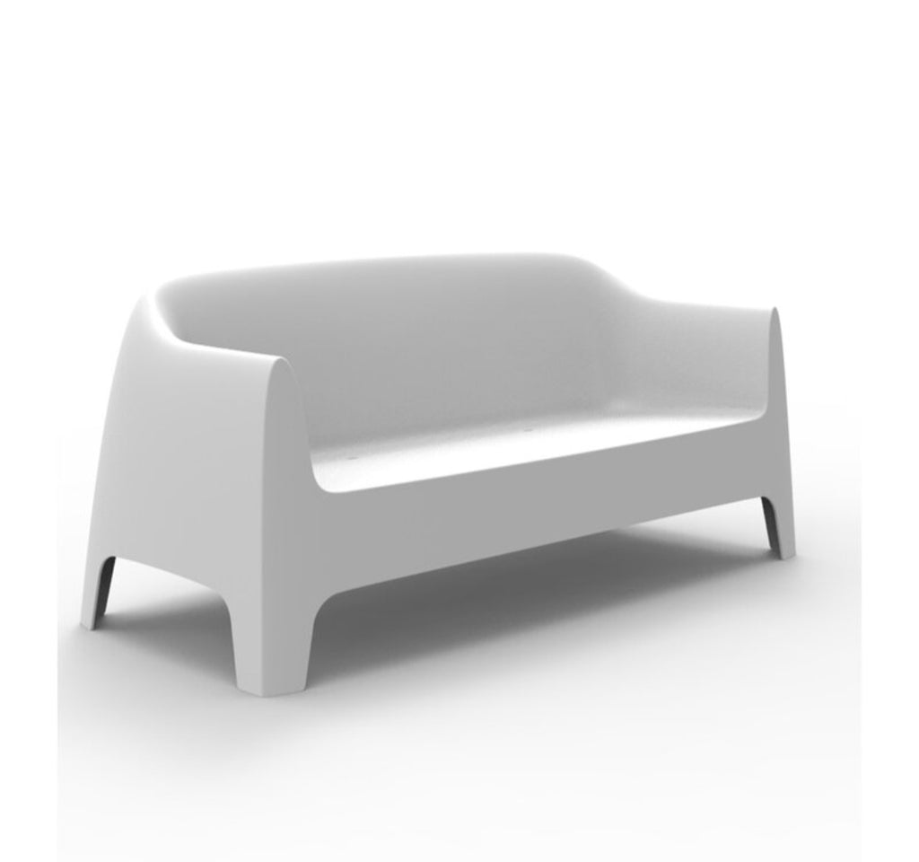 71" Vondom Patio Bench Sofa Couch Outdoor Durable Construction White New Modern Designer Quality