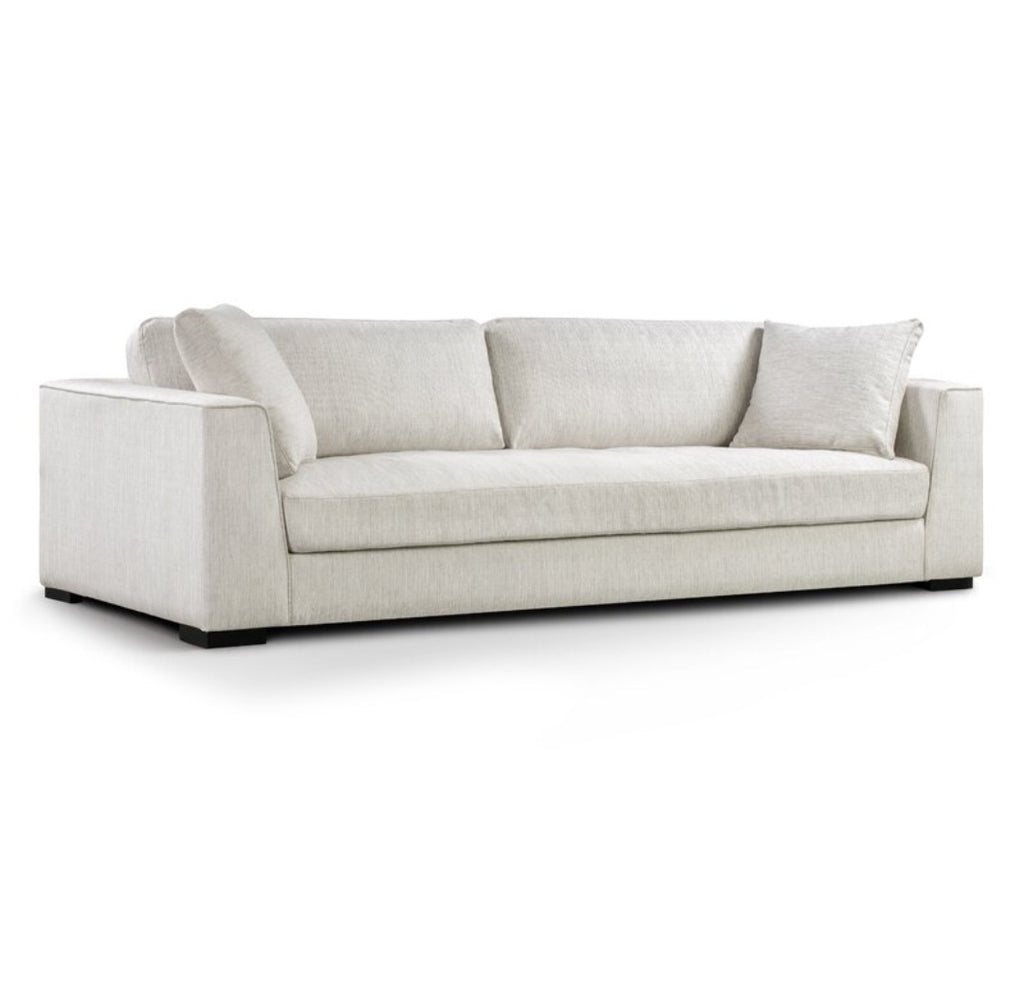 99" High Performance Upholstered Sofa Couch New Comfortable Ash Color Modern Designer Contemporary