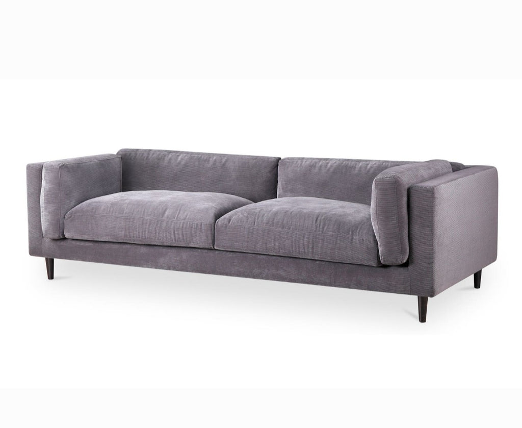Moe's Designer 90.5" Modern Sofa Couch Quality Wood Furniture Durable New Feather Blend Cushions