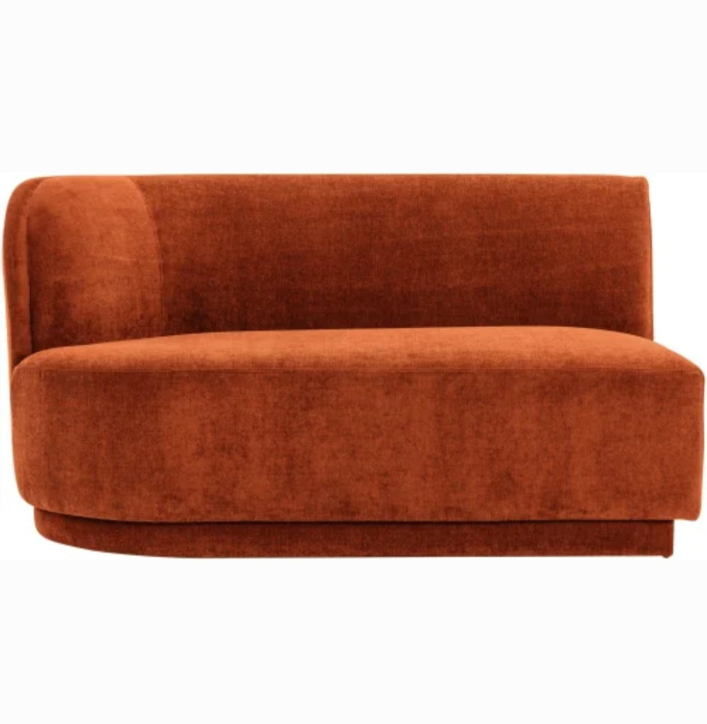 Moe's Designer 59.5" Mid Century Modern Armless Modular Sofa Couch Quality Furniture Durable New Left Orientation