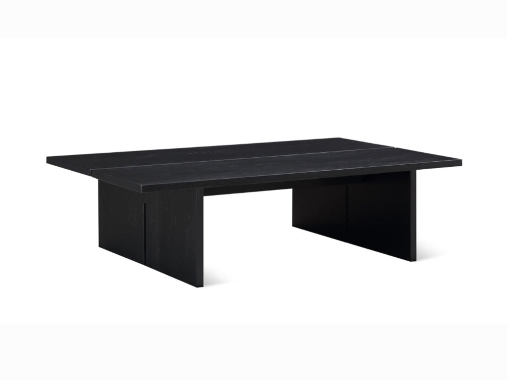 Moe's Designer 48" Modern Coffee / Cocktail Table Black Finished Oak Wood New In Box Durable Quality