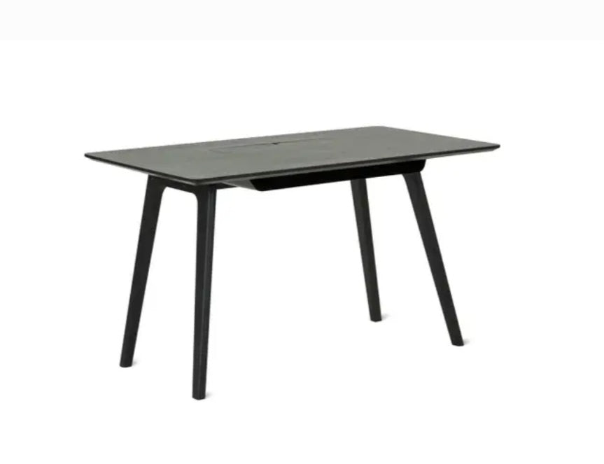 Moe's Designer Mid Century Modern 53" Office Meeting Work Desk Table New in Box Charcoal Oak Finish