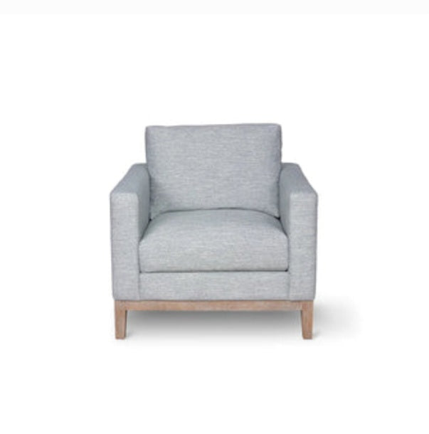 Moe's Designer 35" Armchair Mid Century Modern Design Wooden Base Quality Upholstery New Chair