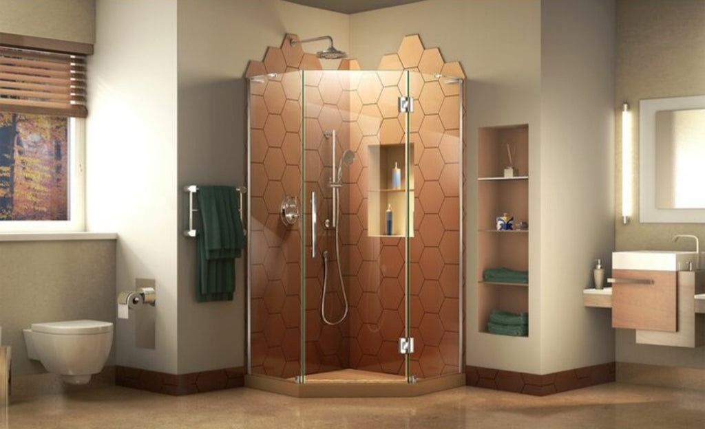 Dreamline Prism Plus 36" x 72" Hinged Bathroom Shower Pivot Door Enclosure New Reversible BASE NOT INCLUDED