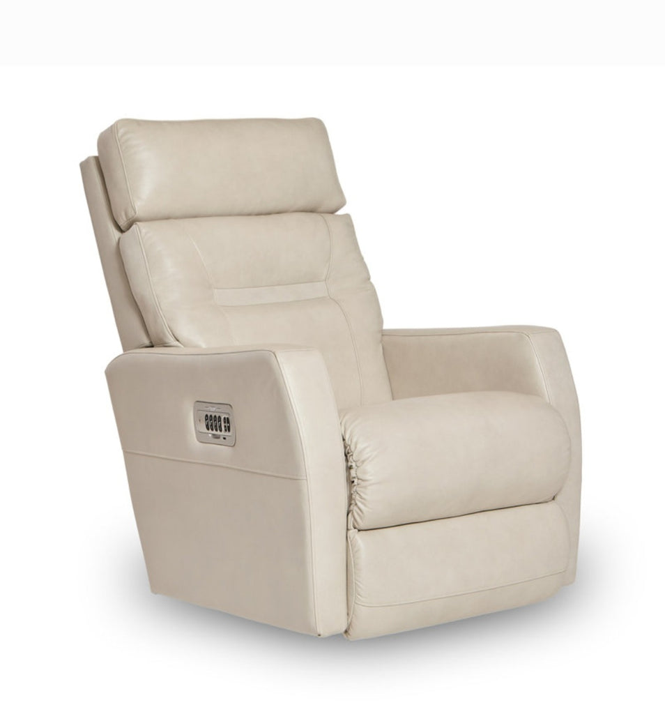 LaZboy Chair New Power Reclining Top Grain Leather Match Quality Includes Remote USB Charging Port