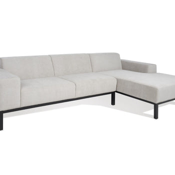 Safavieh Couture Designer Mid Century Modern Sectional Sofa Couch New In Box With Chaise Grey Durable Quality Comfort