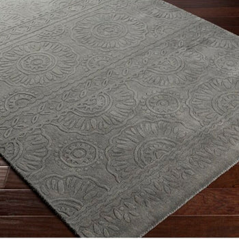Surya 8'10" x 12' Handmade Wool Charcoal Accent Area Rug Carpet New Home Decor Plush Durable Quality