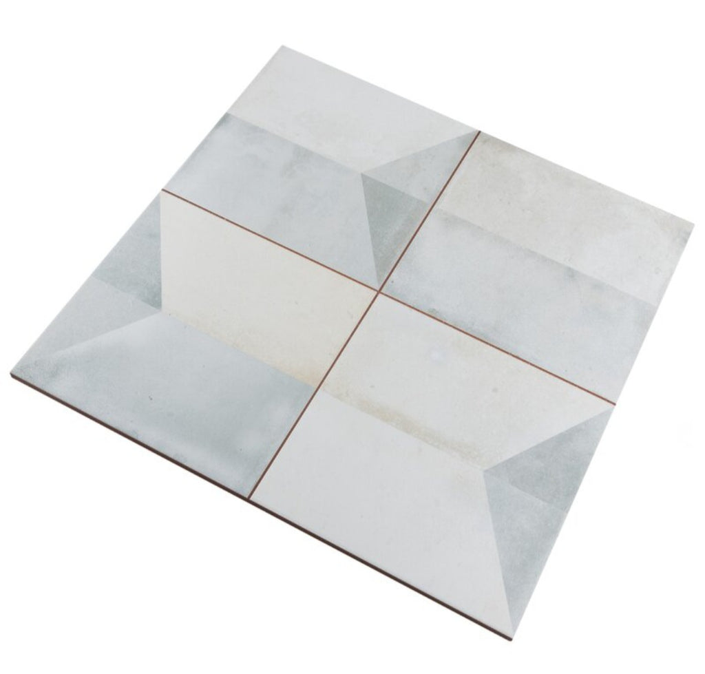Premium Ceramic Wall / Floor Tile  17.6 x 17.6 Modern Pattern Brand New Semi Vitreous Home Decor
