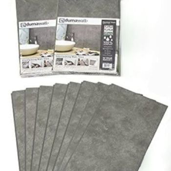 Dumawall Smoked Steel Grey Vinyl Tile Wall Panel Brand New Easy Install Perfect For Bathroom Or Kitchen Waterproof 42 SQ Feet