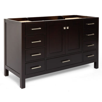 55" Bathroom Vanity Espresso In Color Ample Storage Drawer & Cabinet Space  New