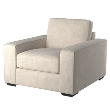 Upholstered Comfortable Armchair Brand New Plush Dove Grey Quality Accent Chair Made In Canada