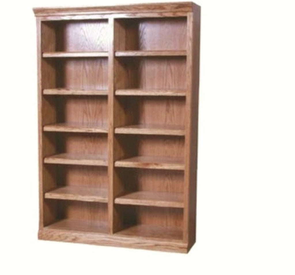 Open Bookcase Shelf Unit Ample Storage Display Adjustable Shelving New Rustic Farmhouse Assembled Office