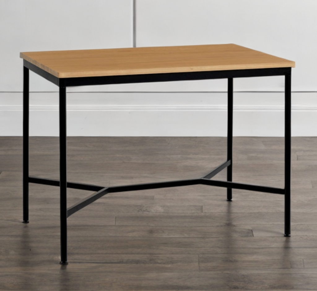 48" Counter Height Dining Table Solid Oak Wood Top Mid Century Modern Designer Quality Furniture