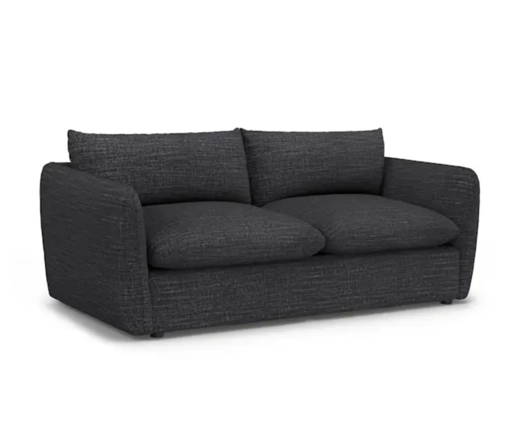 84" Modern Sofa Bed Couch Reversible Cushions and Pillows New Queen Sleeper Mattress Hidabed Olefin