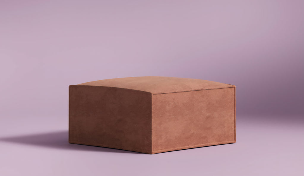 27.5" Ottoman Foot Stool New Home Decor Copper Color Modern Living Room Furniture