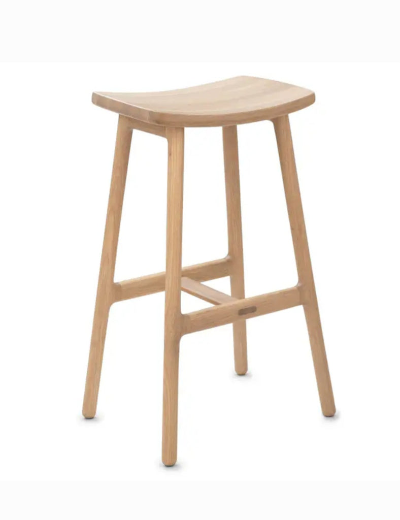 Set Of 2 Oak Wood Counter Height Bar Stool New Designer Quality Fully Assembled