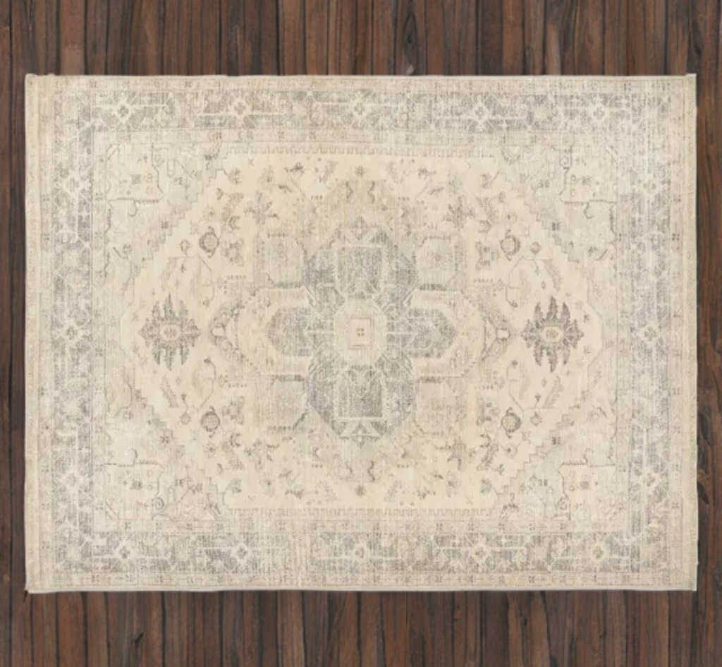8' x 10' Area Rug Carpet Hand Woven Cotton Wool Blend Coastal Design Home Decor New Fringed Edge Accent