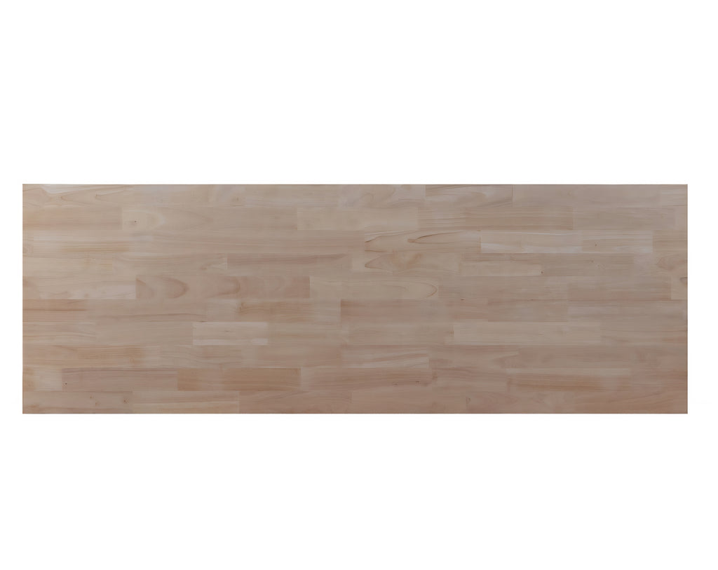 120" x 25" Unfinished Hevea Wood Butcher Block Counter Desk Work Bench Station New Solid Kitchen