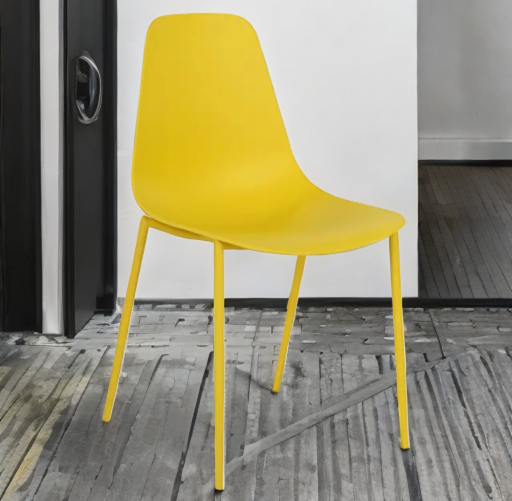 Daisy Yellow Dining Chair Set Of 2 New Easy Clean Designer Quaity Comfortable Indoor or Outdoor Patio