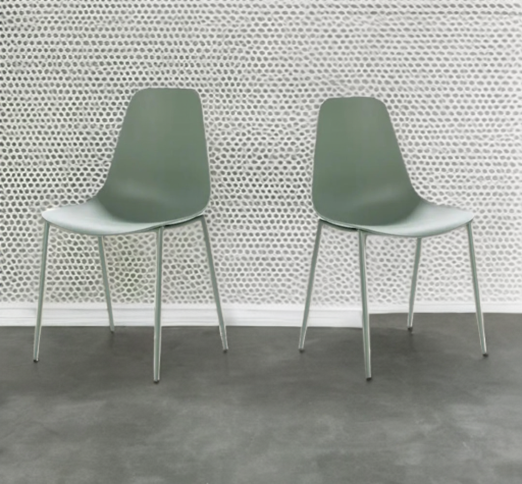 Aloe Green Dining Chair Set Of 4 New Easy Clean Designer Quaity Comfortable Indoor or Outdoor Patio