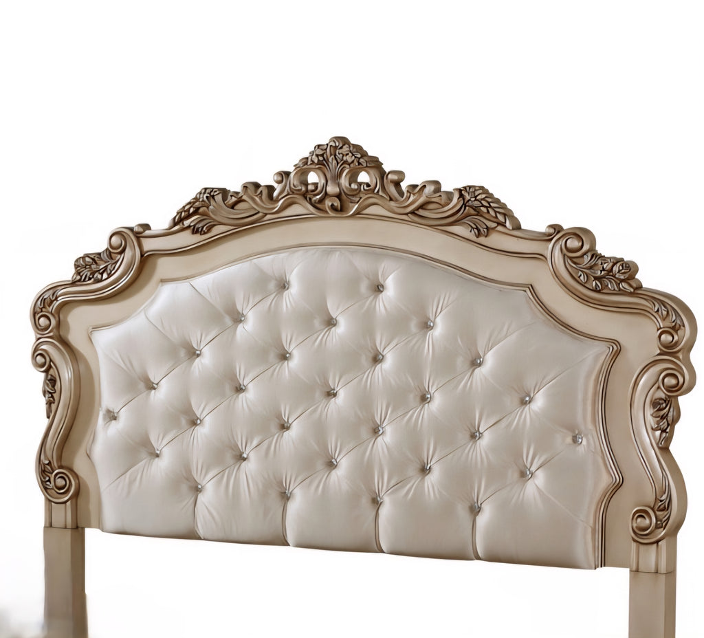 Tufted Upholstered King Size HEADBOARD Brand New Bedroom Furniture Contemporary Ornate Detail