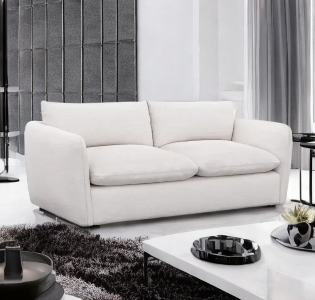 83" Modern Sofa Bed Couch Reversible Cushions and Pillows New Queen Sleeper Mattress Hidabed Olefin