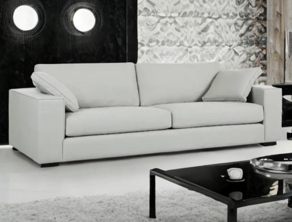 99" High Performance Upholstered Sofa Couch New Comfortable Welsh Grey Modern Designer Contemporary