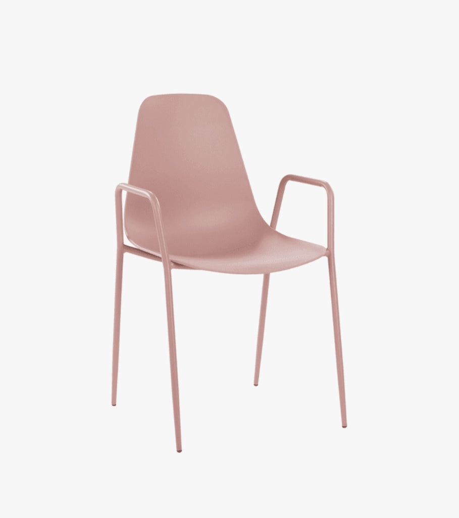 Dusty Pink Dining Chair Set Of 2 New Easy Clean Designer Quaity Comfortable Indoor or Outdoor Patio