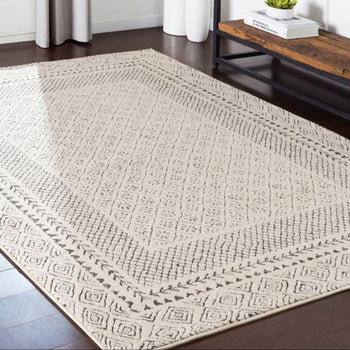 9’ 3" x 12’ 3" Grey Beige Area Accent Rug New Modern Contemporary Plush and Comfortable Home Decor