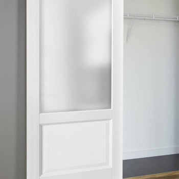 Sarto Lucia Glass Sliding Barn Door New Frosted Glass  24" x 80"