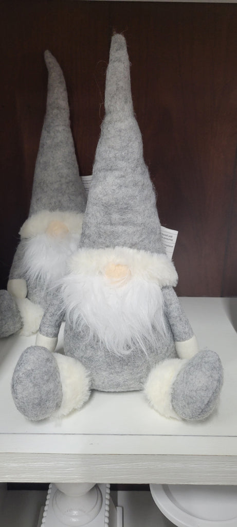 Grey Sitting Gnome - 12"
