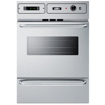 Summit Appliance 24" 2.92 CU FT Gas Single Wall Oven Brand New Stainless Steel Built In