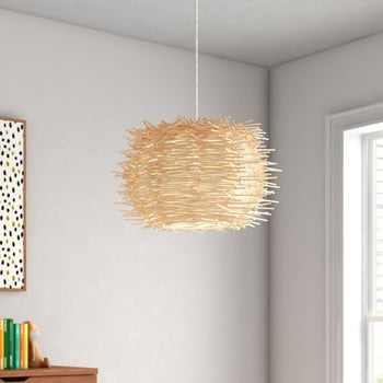 6 Light Drum Chandelier Pendant Nest Design Canopy Modern Adjustable Dimmable Home Decor Brand New