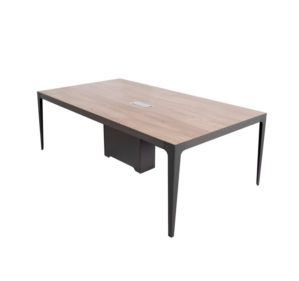 Titan 71" Office Meeting Conference Work Table New in Box Light Elm In Color Seats 6 Cable Management